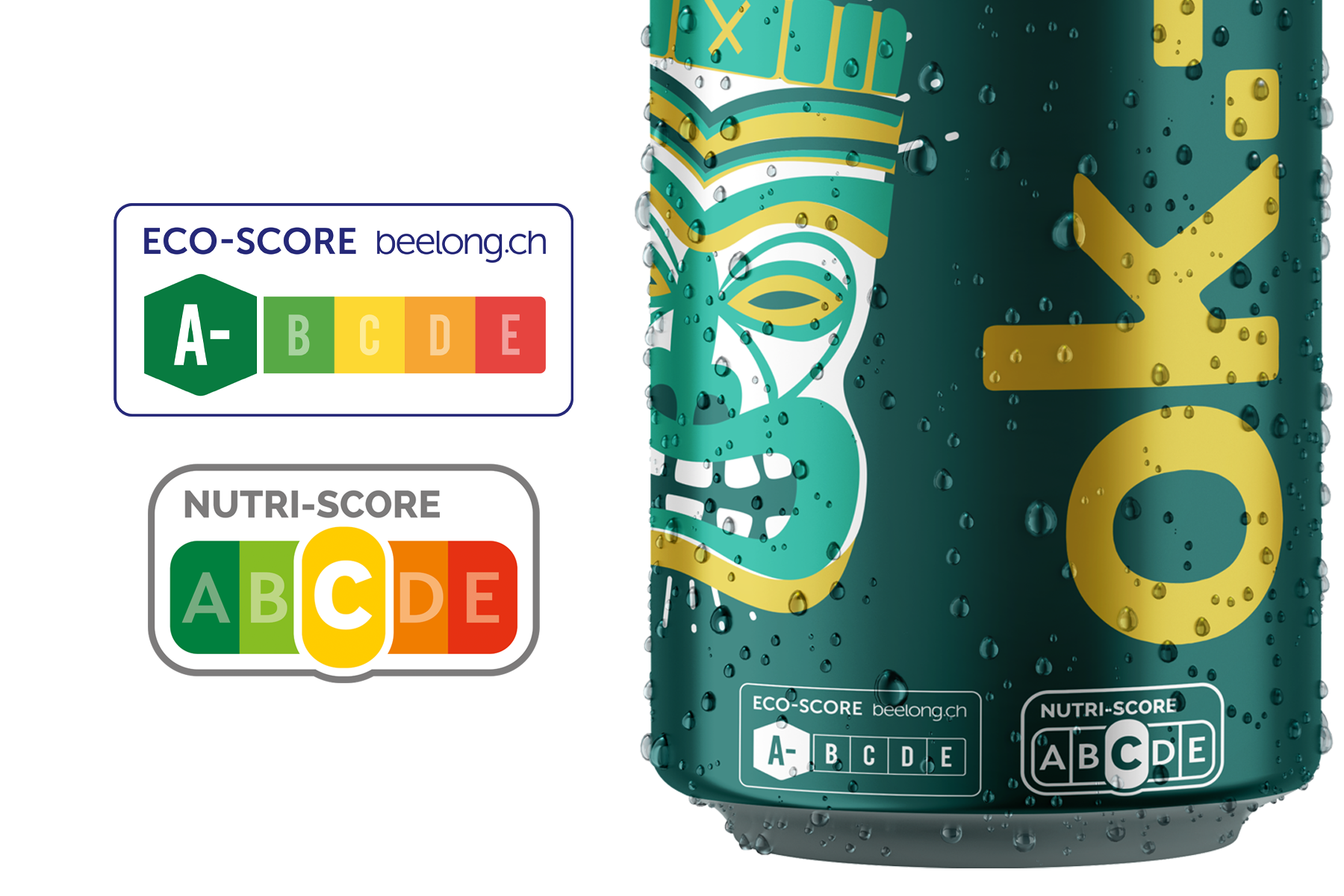 Eco-Score, Nutri-Score ok.– mate Dose